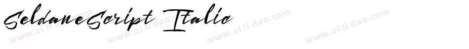 SeldaneScript Italic字体转换